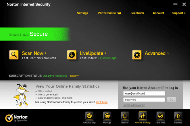 Screen Shot image 2 Norton Internet Security (1 سنه / 1 بي سي)