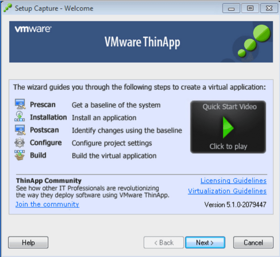 Screen Shot image 3 VMware ThinApp 5.2.5 كود رقمي