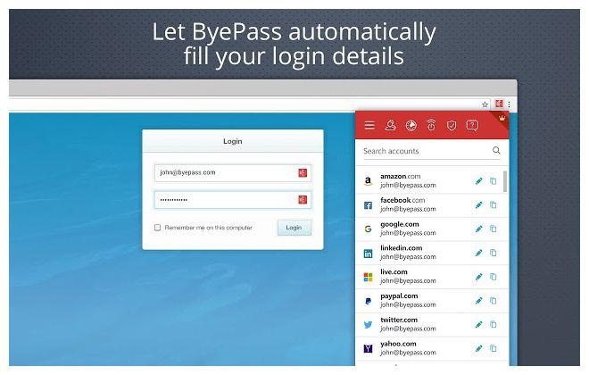 Screen Shot image 0 Iolo ByePass Password Manager مفتاح (1 سنه / 1 بي سي)
