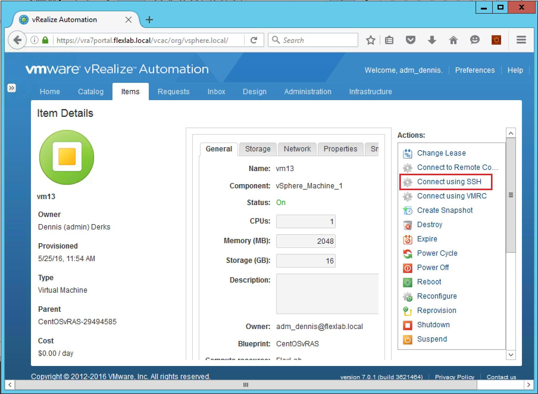 Screen Shot image 2 VMware VRealize Automation 7.2.0 Enterprise كود رقمي
