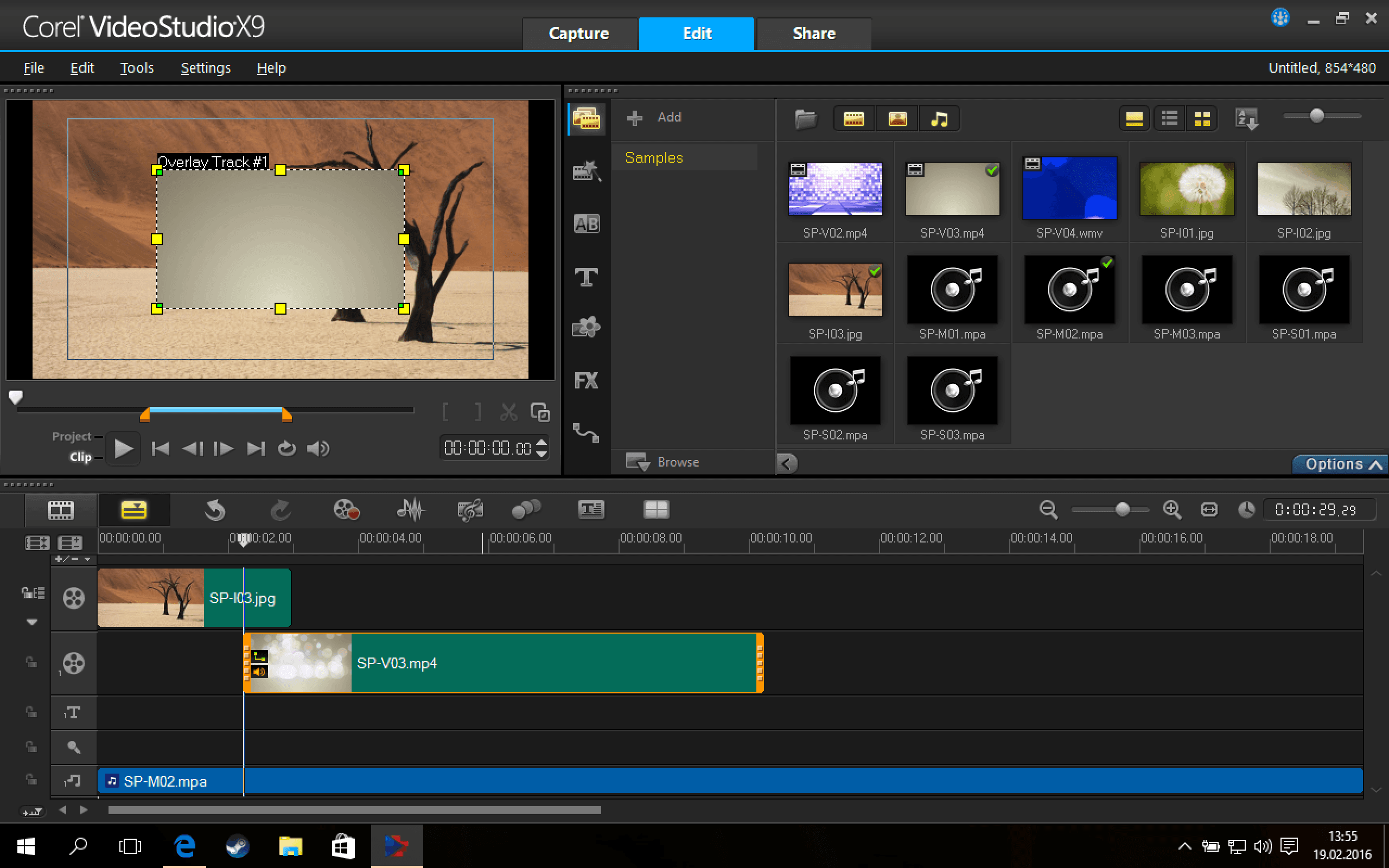 Screen Shot image 2 Corel VideoStudio اولتمت X9 كود رقمي (مدى الحياة / 1 بي سي)
