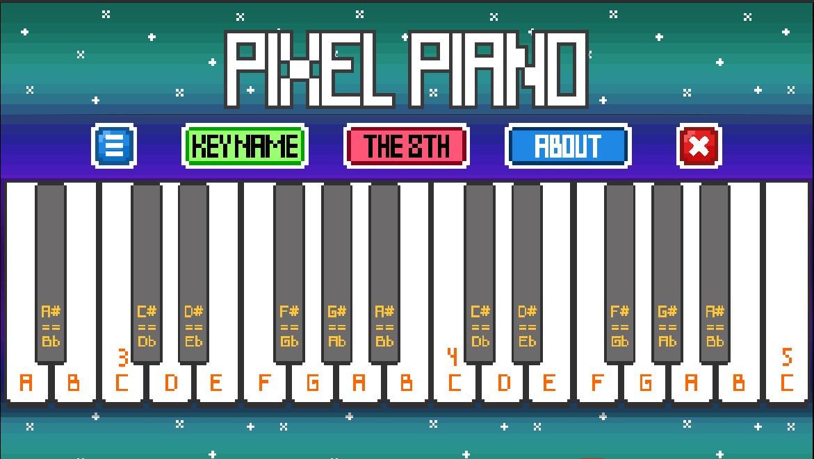 Screen Shot image 1 Pixel Piano ستيم كود رقمي