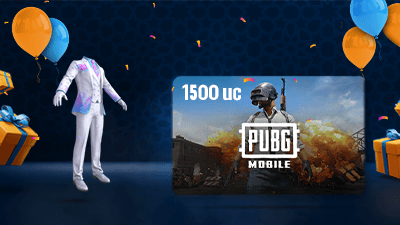 Pubg $25 (1500+Free300UC) مجانا مع بطاقة Wonderland set