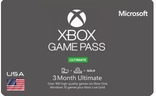 اكس بوكس جيم باس ألتيميت3  شهور أمريكي 