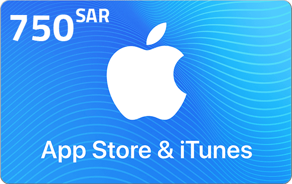 بطاقة هدايا ابل ايتونز 750 ريال - ستور سعودي