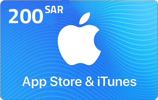 بطاقة هدايا ابل ايتونز 200 ريال - ستور سعودي