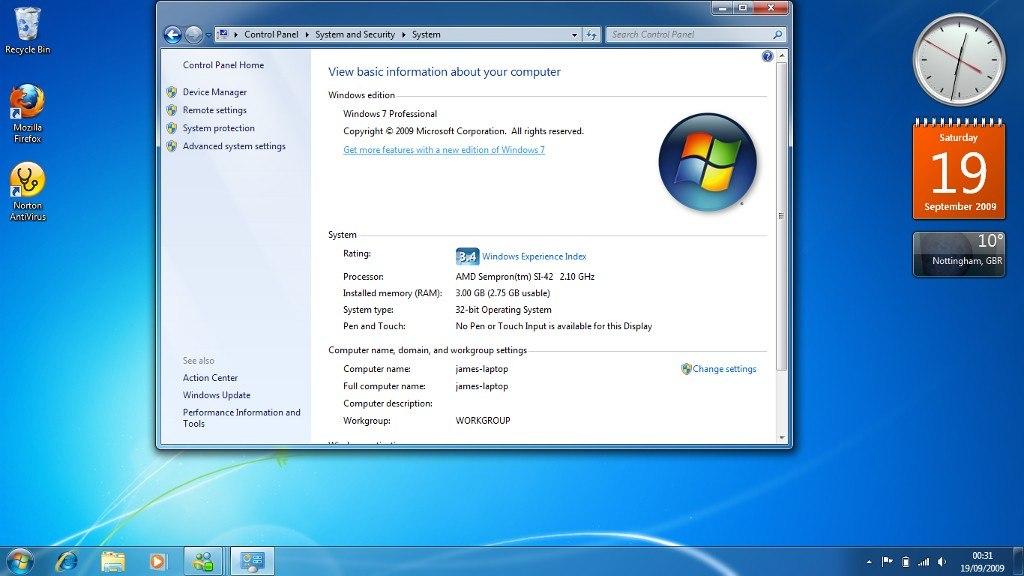 Screen Shot image 0 ويندوز 7 Home Basic OEM مفتاح
