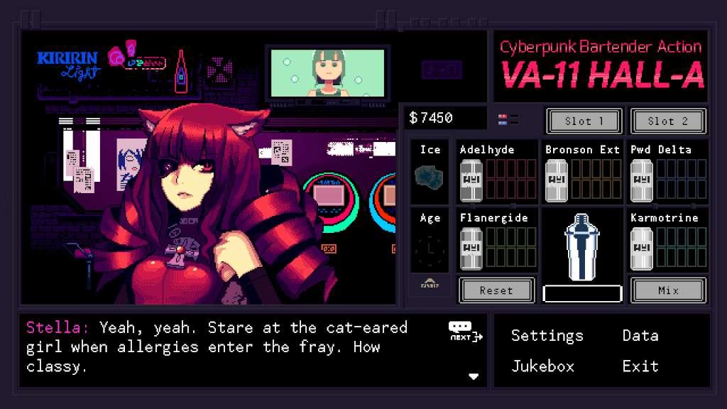 Screen Shot image 2 VA-11 Hall-A: Cyberpunk Bartender Action ستيم كود رقمي