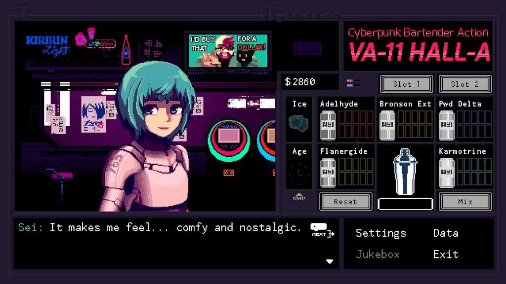 Screen Shot image 5 VA-11 Hall-A: Cyberpunk Bartender Action ستيم كود رقمي