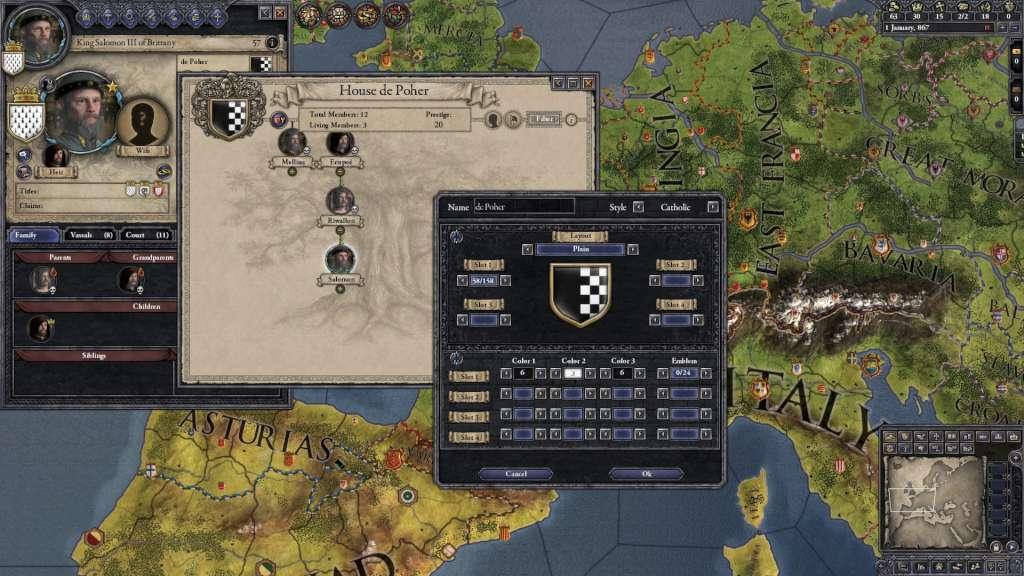 Screen Shot image 3 Crusader Kings II - Customization Pack DLC بي سي ستيم كود رقمي