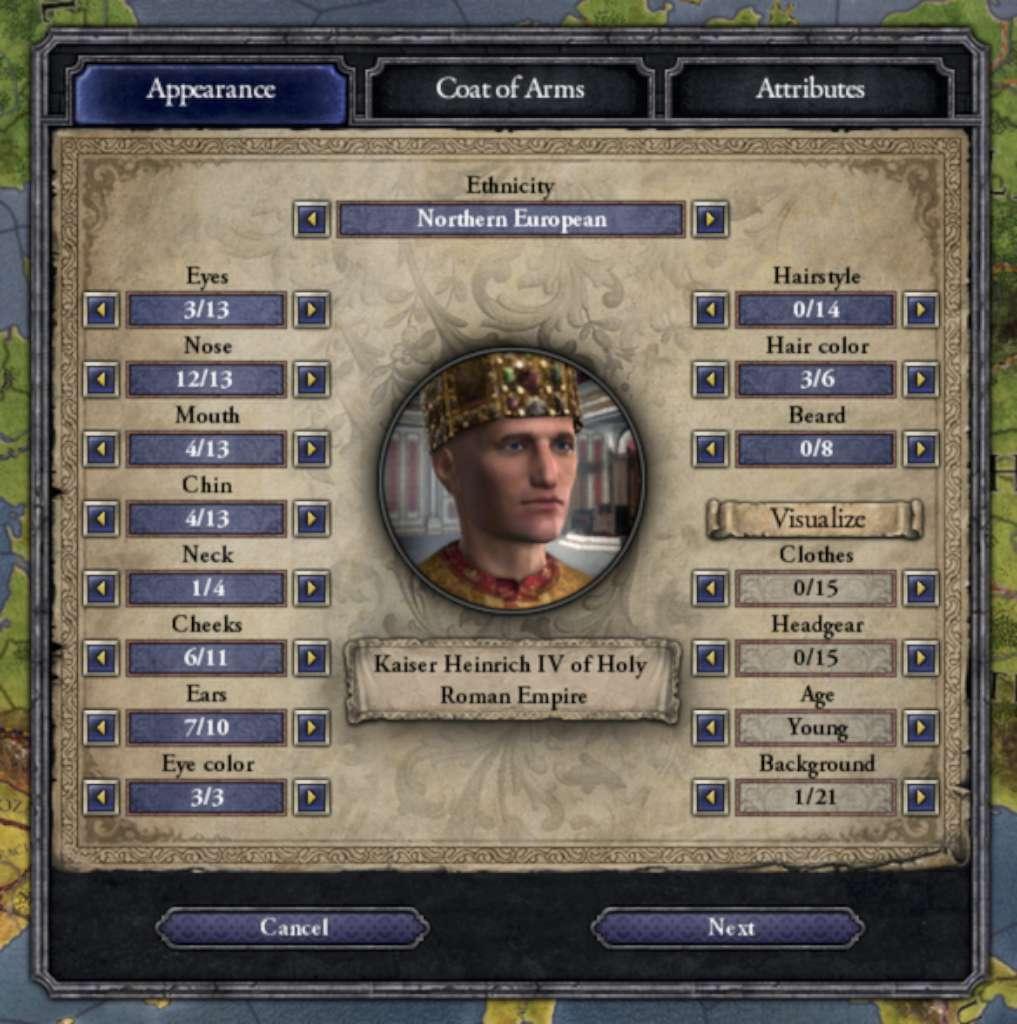 Screen Shot image 3 Crusader Kings II - Ruler Designer DLC بي سي ستيم كود رقمي