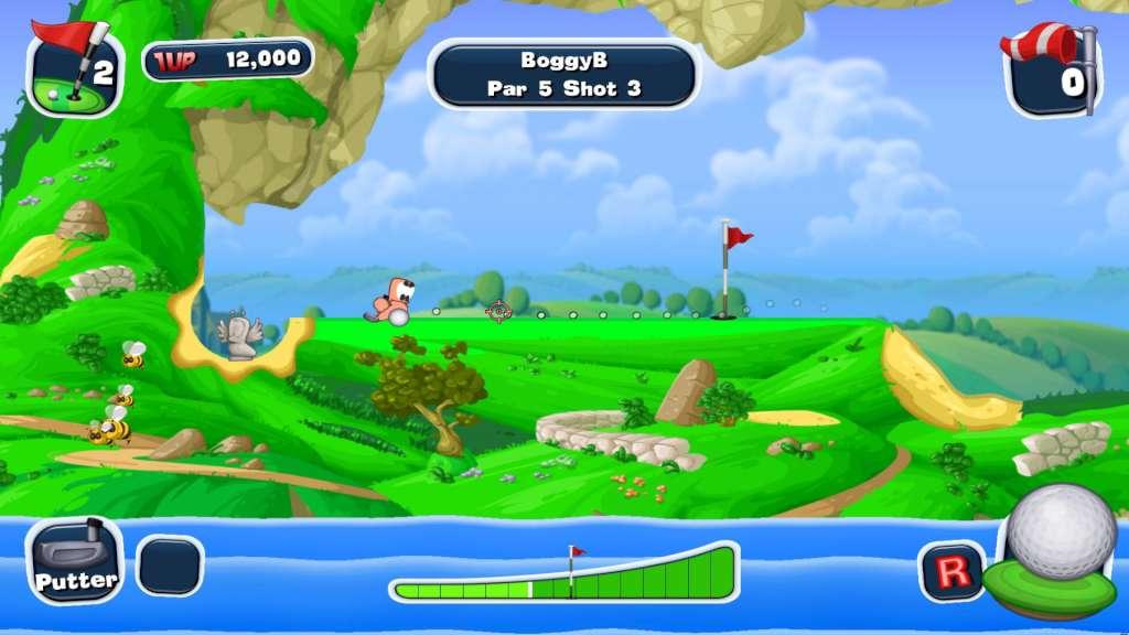 Screen Shot image 2 Worms Crazy Golf بي سي ستيم كود رقمي