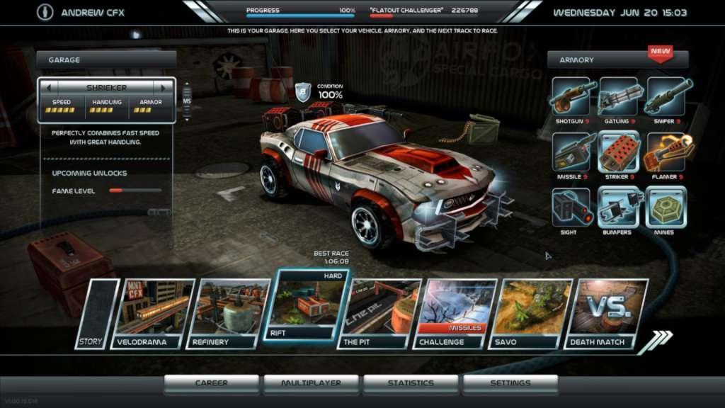 Screen Shot image 0 Death Rally بي سي ستيم كود رقمي