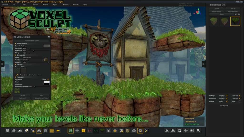 Screen Shot image 3 Axis Game Factory'S AGFPRO - Voxel Sculpt DLC بي سي ستيم كود رقمي