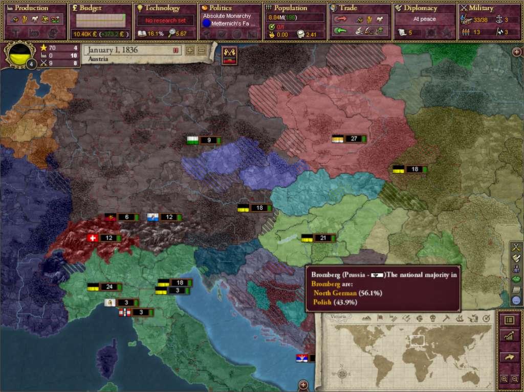 Screen Shot image 1 Victoria II DLC Collection ستيم كود رقمي