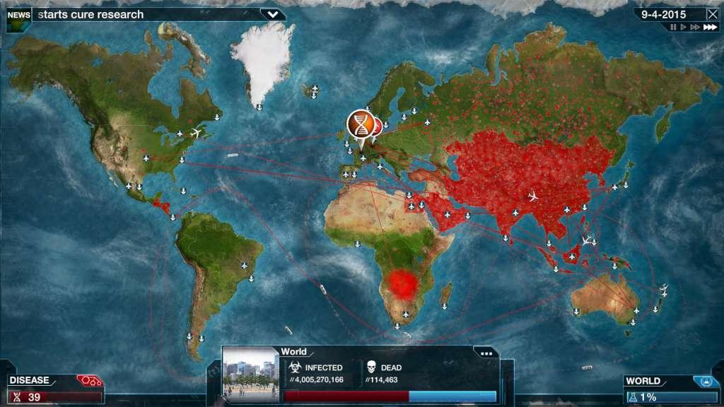 Screen Shot image 0 Plague Inc: Evolved رابط هديه ستيم