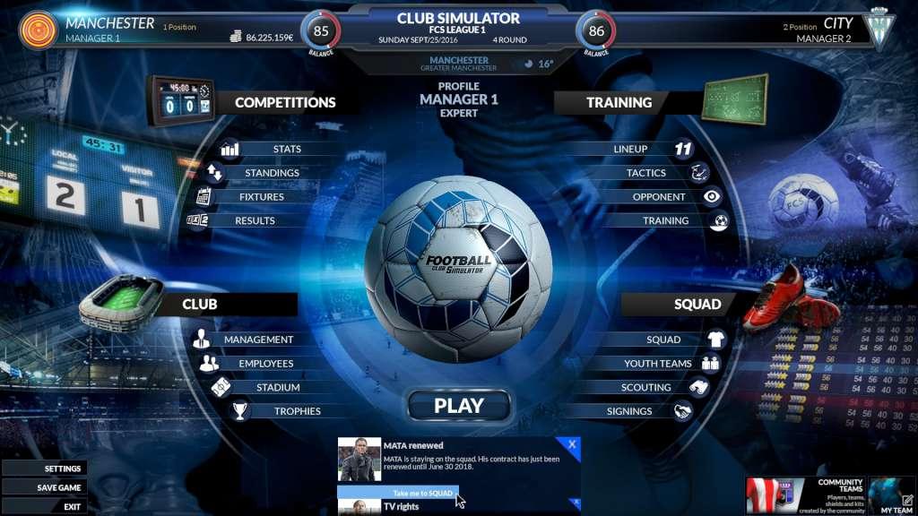 Screen Shot image 0 Football Club Simulator - FCS #20 ستيم كود رقمي