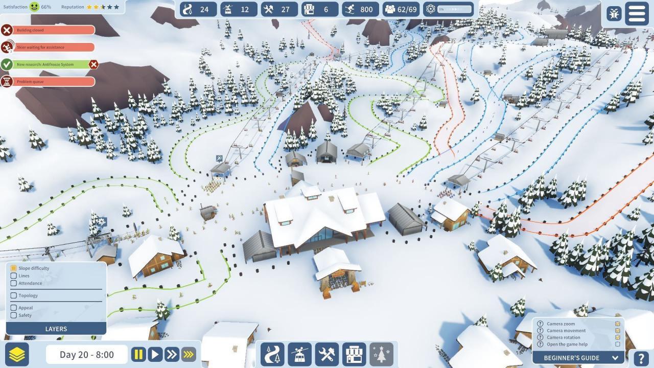 Screen Shot image 0 Snowtopia: Ski Resort Builder بي سي ستيم حساب