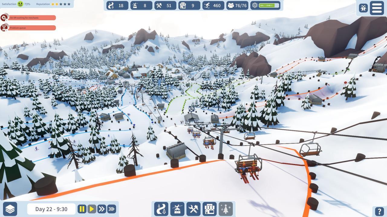 Screen Shot image 3 Snowtopia: Ski Resort Builder بي سي ستيم حساب