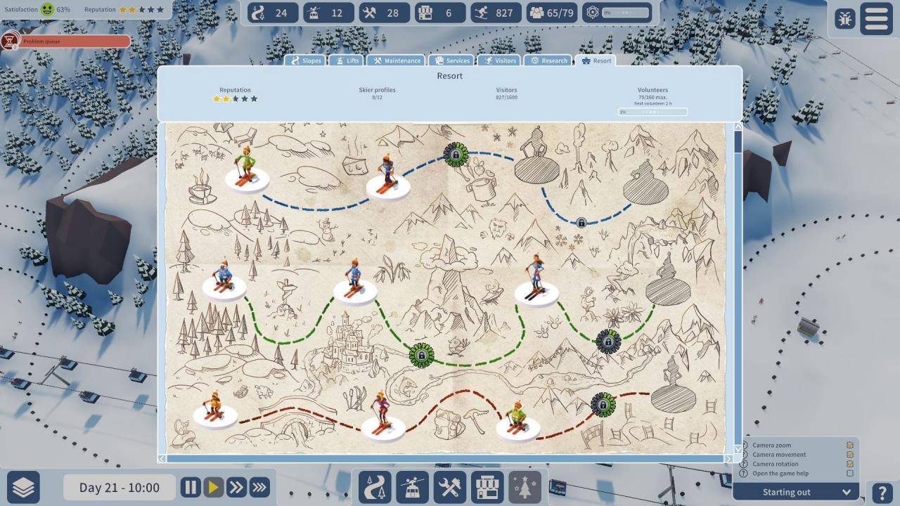 Screen Shot image 4 Snowtopia: Ski Resort Builder بي سي ستيم حساب