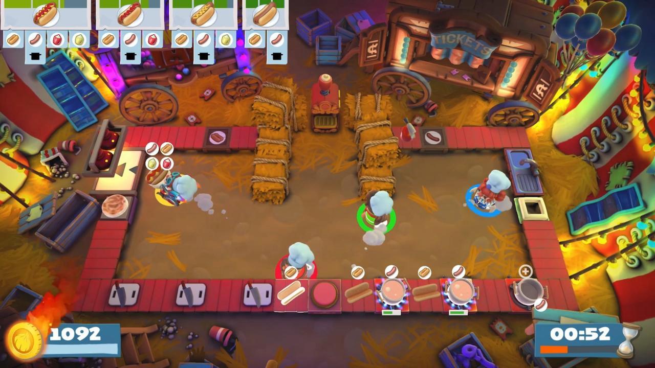 Screen Shot image 2 Overcooked! 2 - Carnival Of Chaos DLC بي سي ستيم كود رقمي