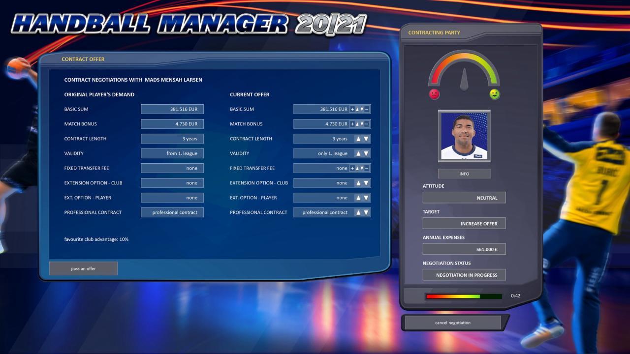 Screen Shot image 6 Handball Manager 2021 اوروبي رابط هديه ستيم
