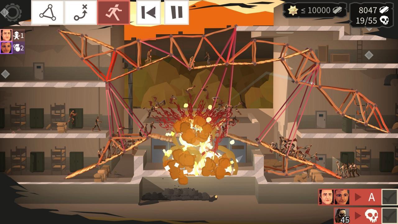 Screen Shot image 2 Bridge Constructor: The Walking Dead بي سي ستيم كود رقمي