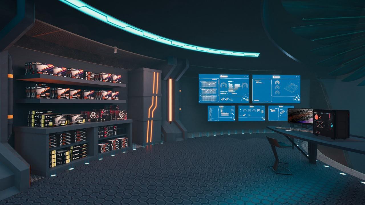 Screen Shot image 3 بي سي Building Simulator - AORUS Workshop DLC اوروبي ستيم كود رقمي