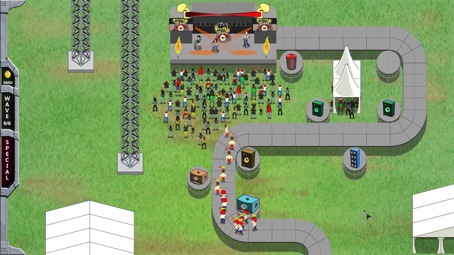 Screen Shot image 0 Rock 'N' Roll Defense ستيم كود رقمي