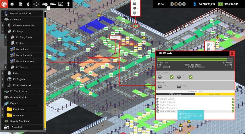 Screen Shot image 0 Production Line : Car Factory Simulation GOG كود رقمي