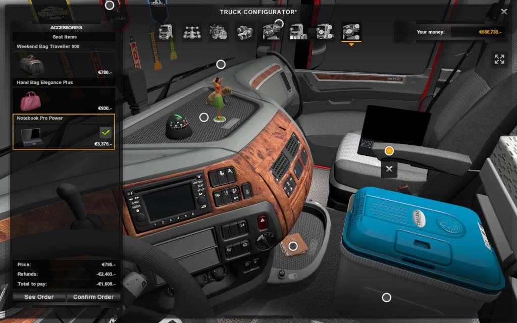 Screen Shot image 3 Euro Truck Simulator 2 - Cabin Accessories DLC ستيم كود رقمي