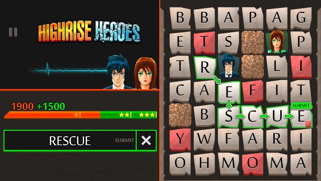 Screen Shot image 1 Highrise Heroes: Word Challenge ستيم كود رقمي