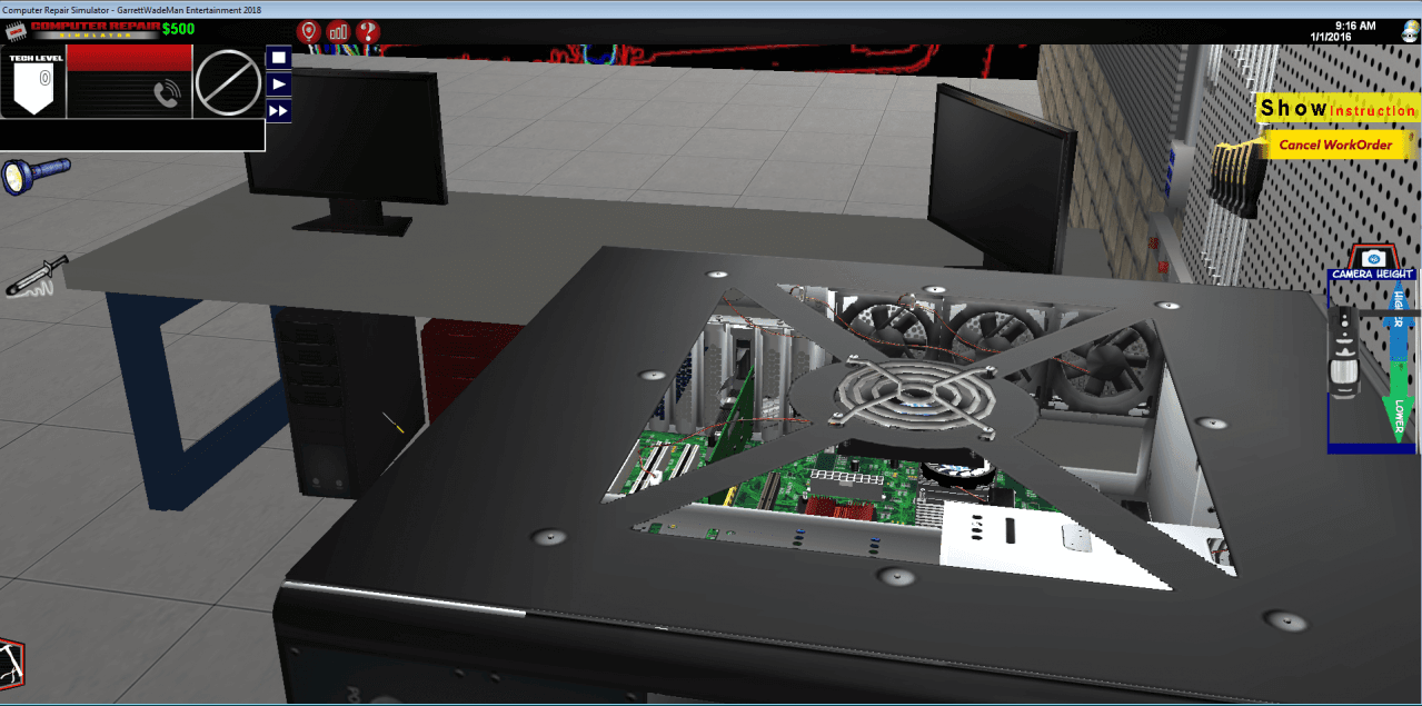 Screen Shot image 1 Computer Repair Simulator Digital Download كود رقمي