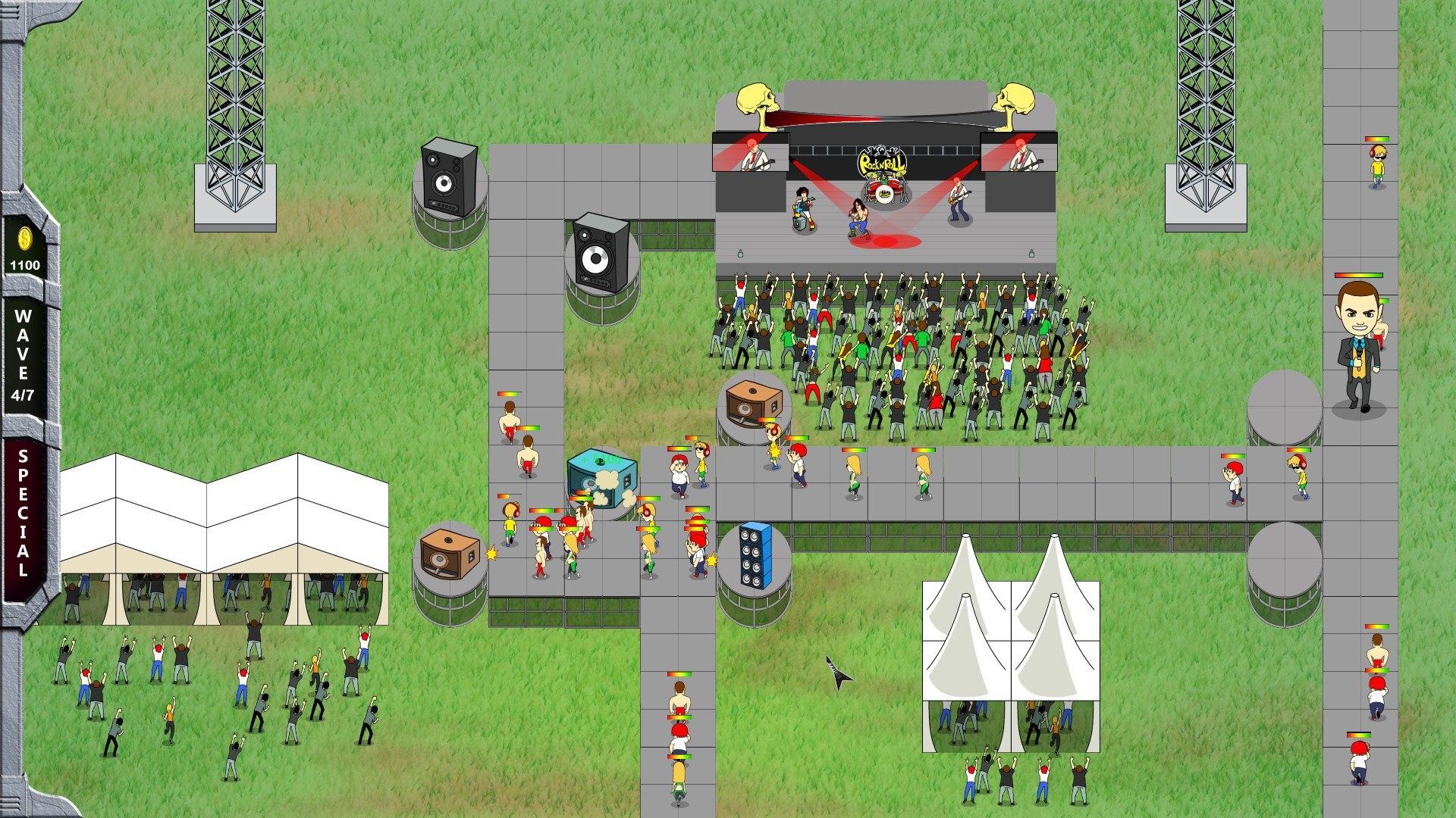 Screen Shot image 1 Rock 'N' Roll Defense ستيم كود رقمي