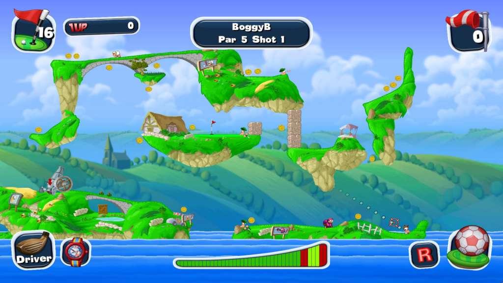 Screen Shot image 4 Worms Crazy Golf بي سي ستيم كود رقمي