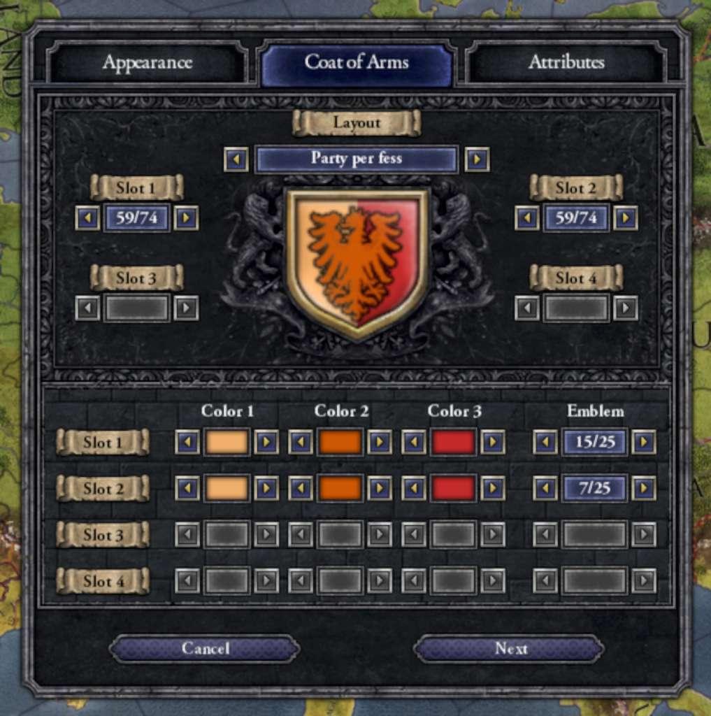 Screen Shot image 4 Crusader Kings II - Ruler Designer DLC بي سي ستيم كود رقمي