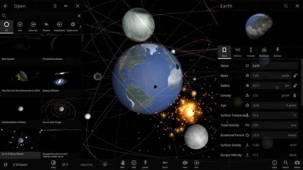 Screen Shot image 1 Universe Sandbox رابط هديه ستيم