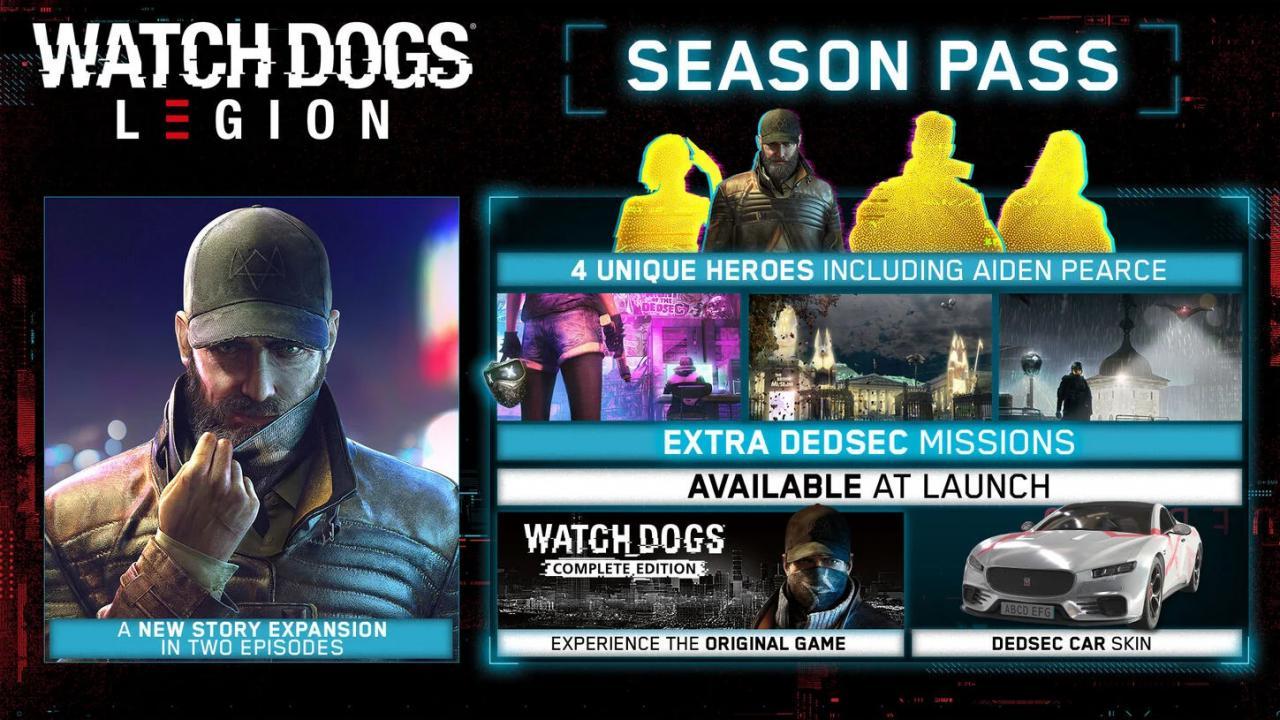 Watch Dogs: Legion - Season Pass DLC اوروبي بلايستيشن 4 كود رقمي