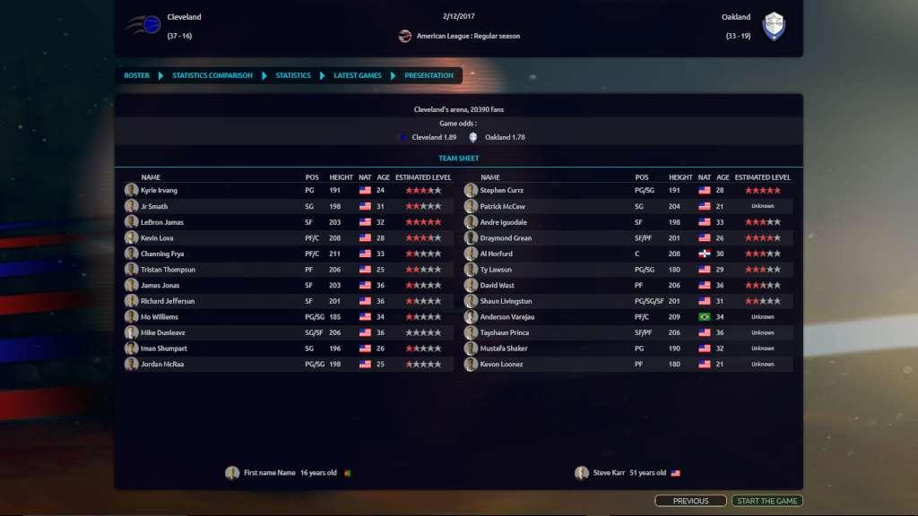 Screen Shot image 3 Pro Basketball Manager 2017 ستيم كود رقمي