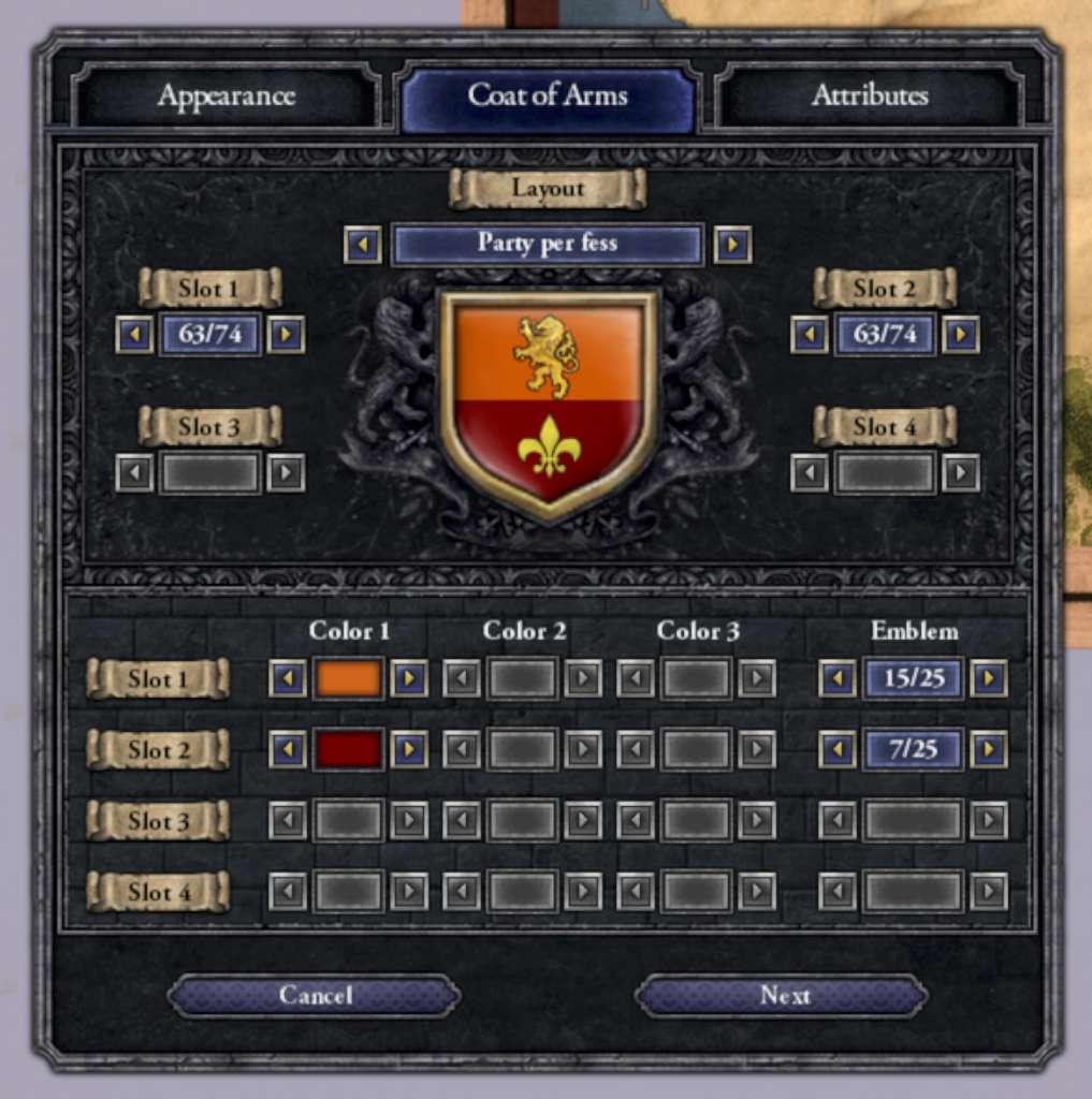 Screen Shot image 0 Crusader Kings II - Ruler Designer DLC بي سي ستيم كود رقمي
