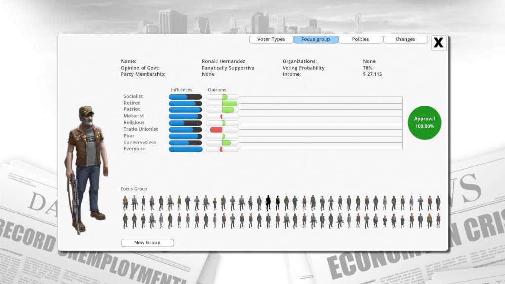 Screen Shot image 3 Democracy 3 ستيم هدية