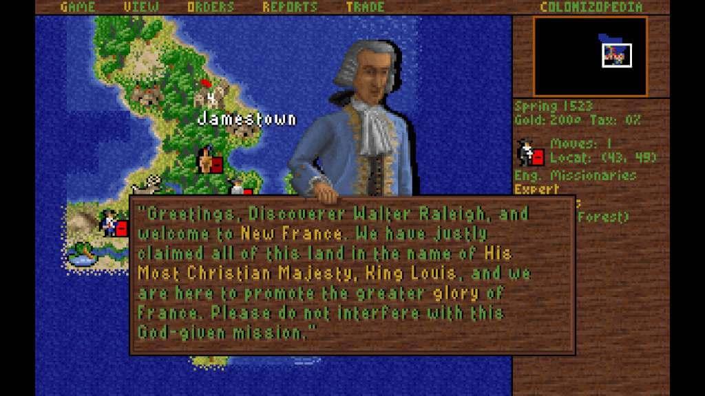 Screen Shot image 1 Sid Meier'S Colonization (Classic) ستيم كود رقمي