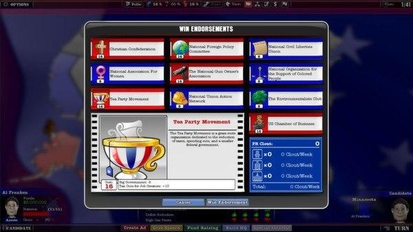 Screen Shot image 2 The Political Machine 2012 ستيم هدية