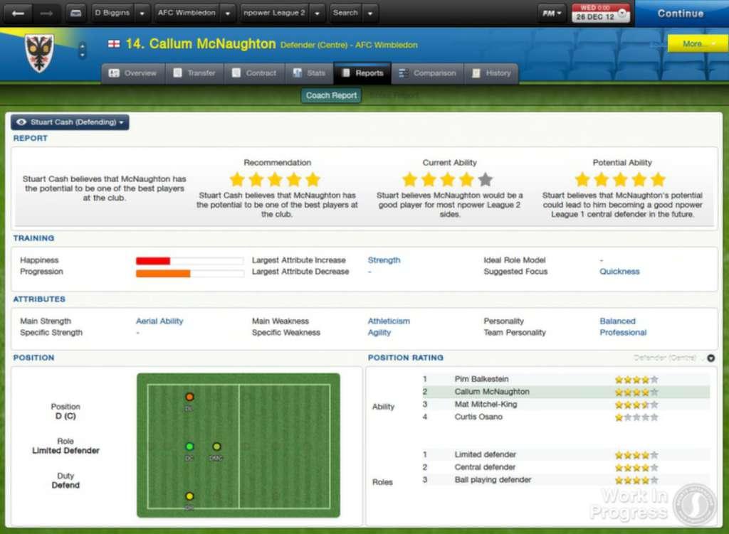 Screen Shot image 5 Football Manager 2013 بي سي ستيم كود رقمي