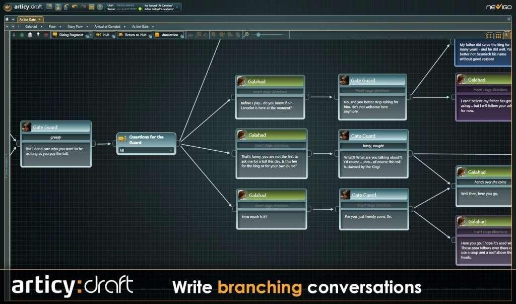 Screen Shot image 1 Articy:Draft 2 SE ستيم كود رقمي
