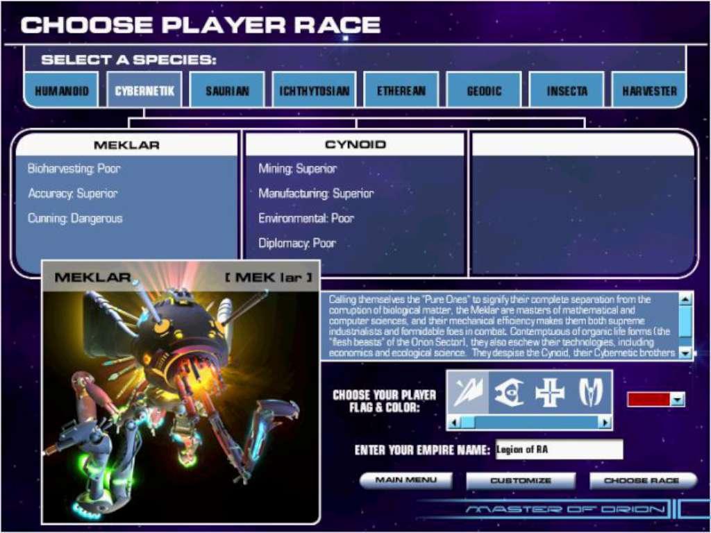 Screen Shot image 5 Master Of Orion 3 GOG كود رقمي
