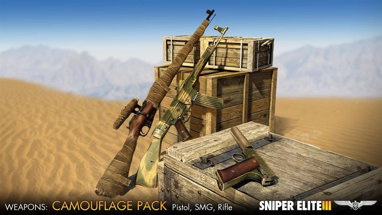 Screen Shot image 0 Sniper Elite III - Camouflage Weapons Pack DLC ستيم كود رقمي