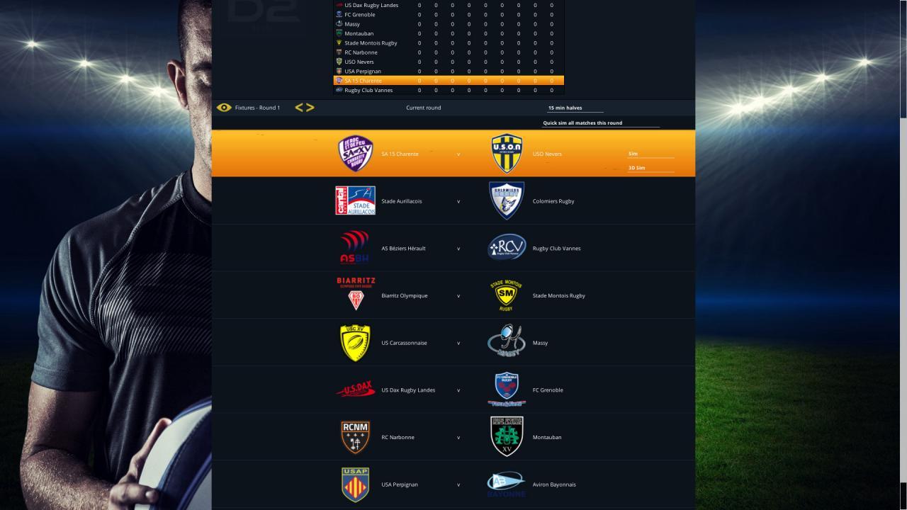 Screen Shot image 1 National Rugby Manager ستيم كود رقمي
