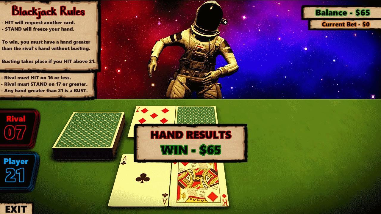 Screen Shot image 2 Blackjack In Space ستيم كود رقمي