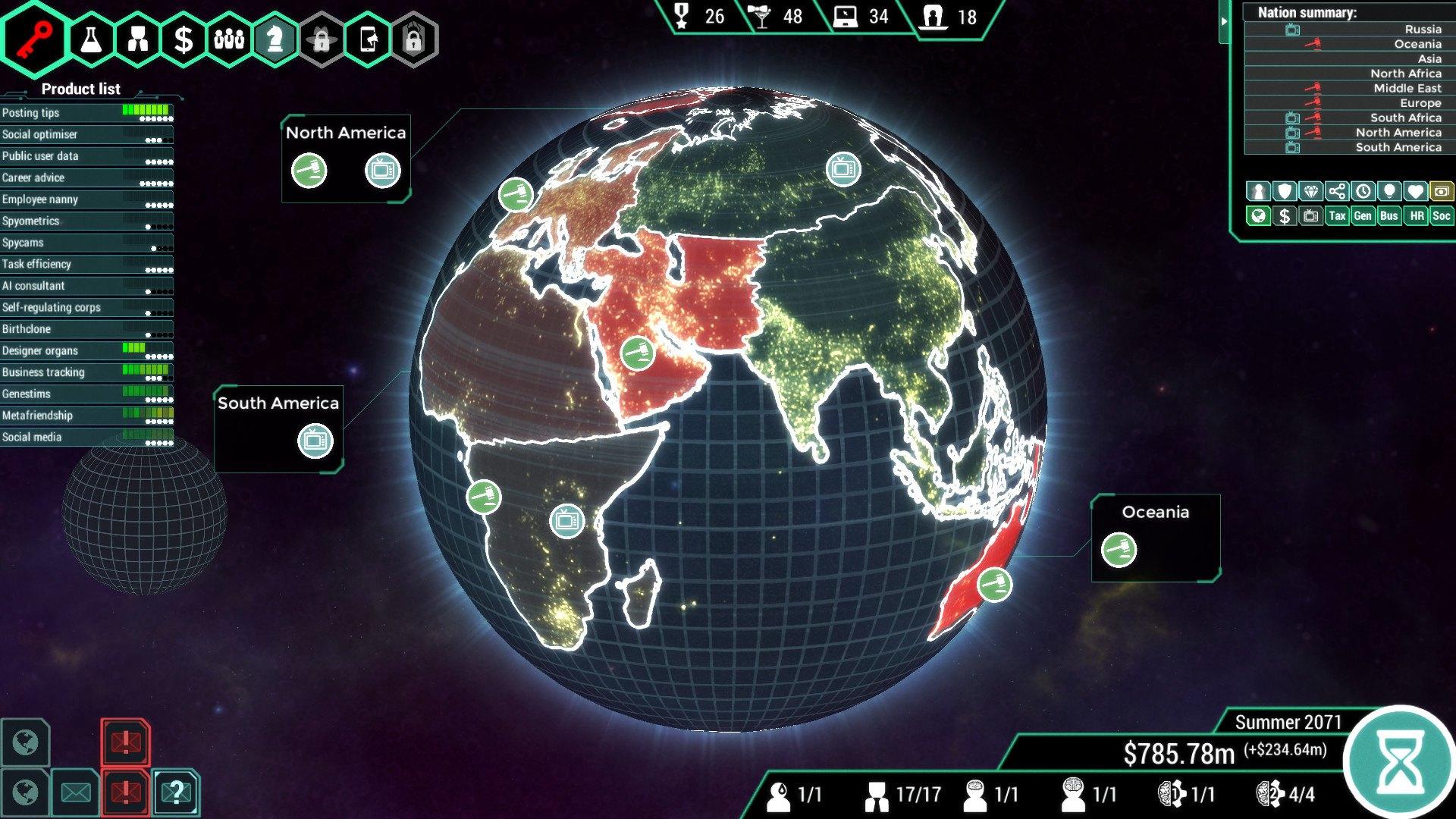 Screen Shot image 0 Spinnortality | Cyberpunk Management Sim ستيم كود رقمي